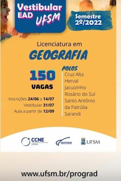 Universidade Aberta do Brasil(UAB)/UFSM  tem processo seletivo no fim do mês