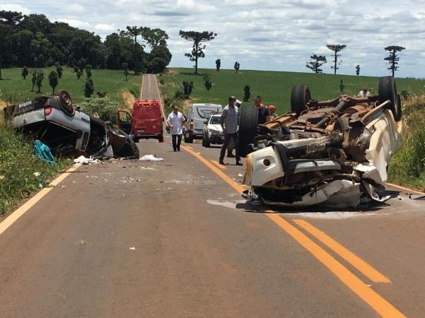Grave acidente resulta em cinco óbitos na RS-477,  no município de Áurea 
