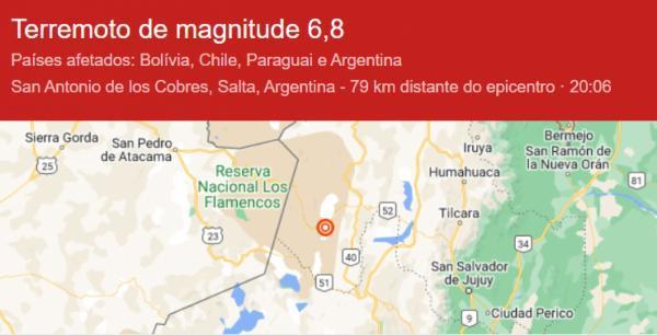 Terremoto na Argentina é sentido nos prédios mais altos de Cruz Alta 