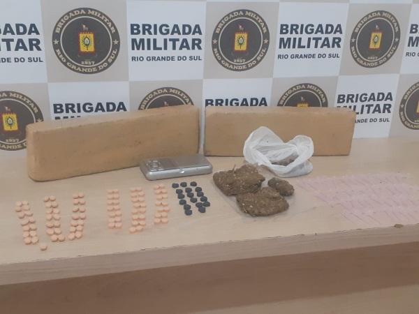 Brigada Militar realiza prisão por tráfico de drogas em Ibirubá