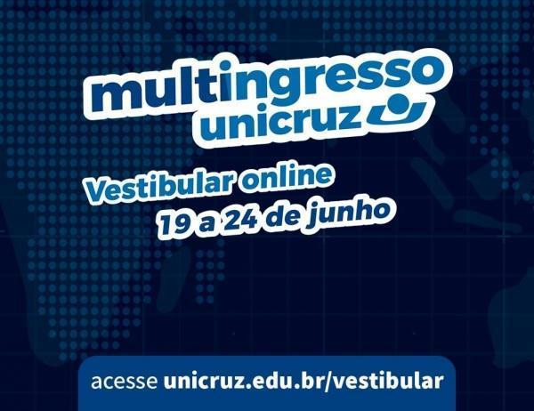 Abertas inscrições para Vestibular 2022/2 da Unicruz