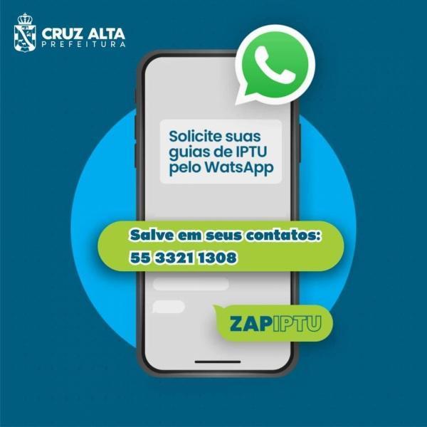 IPTU 2022: Guias de pagamento podem ser solicitadas pelo WhatsApp 