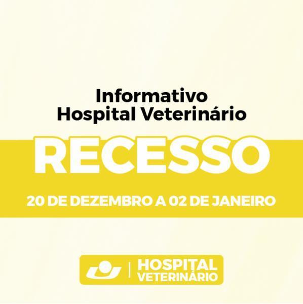 Unicruz informa datas do funcionamento do Hospital Veterinário