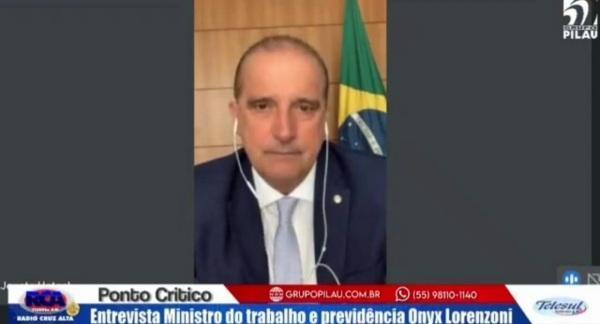PONTO CRÍTICO ENTREVISTA: Ministro do Trabalho e Previdência, Onyx Lorenzoni
