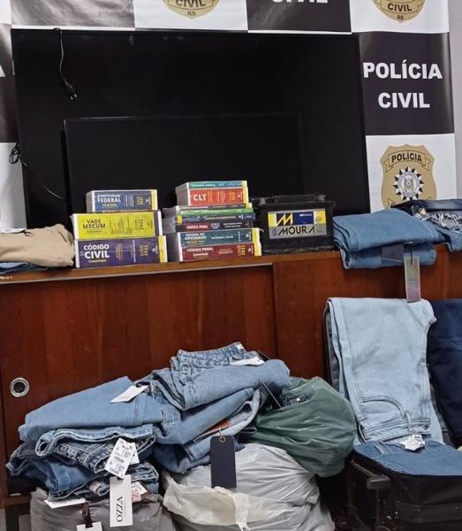 Policia Civil de Pejuçara  com o apoio de Cruz Alta recupera produtos de furto