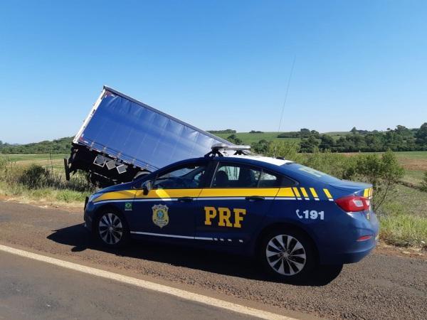 PRF atende acidente com vítima fatal na BR 285, em Caibaté 