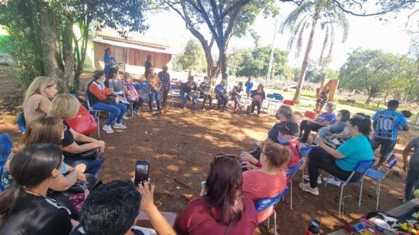 Professores da rede municipal de Cruz Alta visitam aldeia Guarani Tekoá Porã