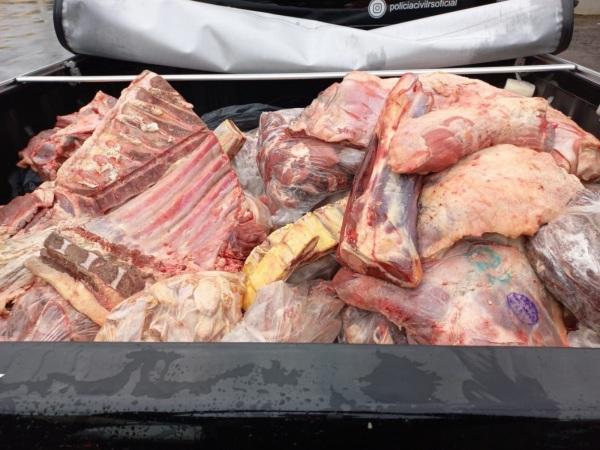 Decrab apreende mais de 300 quilos de carne em estabelecimento de Cruz Alta