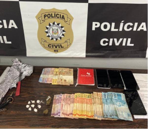 Polícia Civil prende 04 homens por tráfico de drogas em Cruz Alta