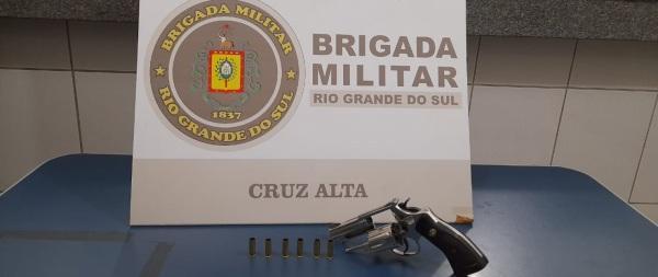 BM efetua prisão após disparo de arma de fogo em Cruz Alta