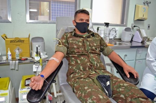 Militares da EASA realizaram doação de sangue para o Hospital São Vicente