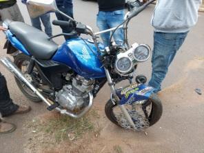 Motociclista fica ferido em acidente na Avenida Xavantes em Cruz Alta