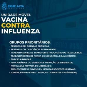 Unidade Móvel de vacinação percorrerá dois bairros nesta sexta-feira