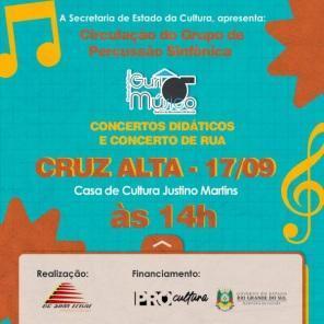 Sexta-feira tem Concerto Didático na Casa da Cultura em Cruz Alta