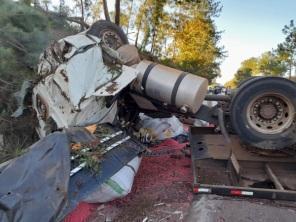 Grave acidente na ERS 153 entre Tio Hugo e Passo Fundo com vítima fatal 