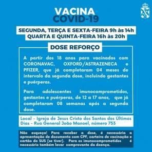Vacinação contra a Covid-19 continua nesta semana em Cruz Alta
