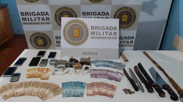 Brigada Militar efetua prisão de dois homens por tráfico de drogas em Ibirubá