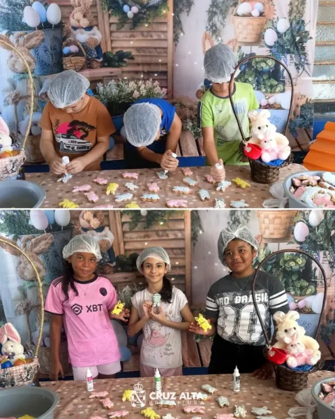 REDE MUNICIPAL DE ENSINO> Merenda especial de Páscoa encanta alunos