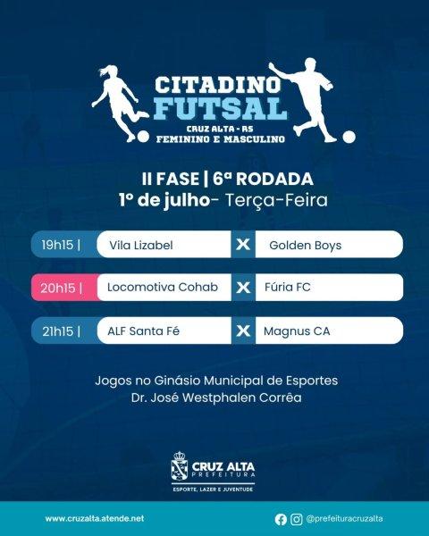 DAQUI A POUCO> Mais uma rodada do Citadino de Futsal Masculino e Feminino