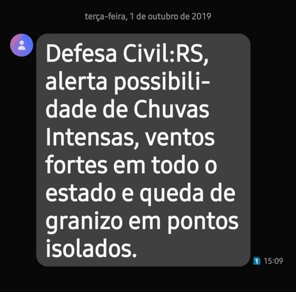 Outubro começa com mudança do tempo no RS