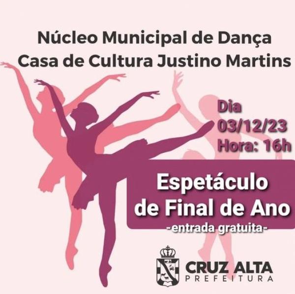 Formatura do Núcleo de Dança acontece no início de dezembro