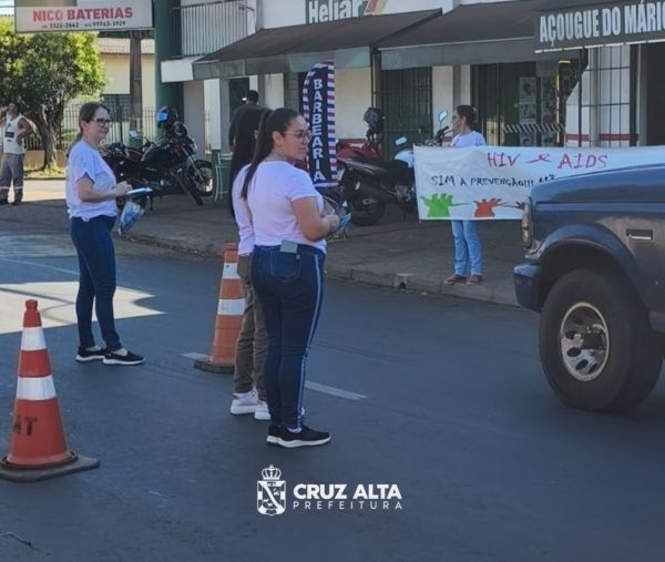Ação de Conscientização marca o Dia Mundial de Combate à Aids em Cruz Alta