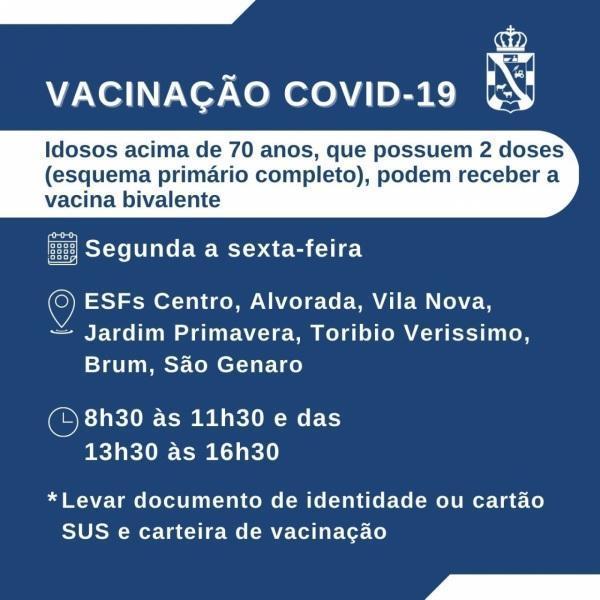 Confira os locais de vacinação contra Covid-19 nesta sexta-feira em Cruz Alta