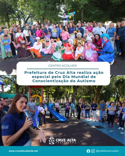 Evento marca Dia do Autismo com foco em inclusão em Cruz Alta