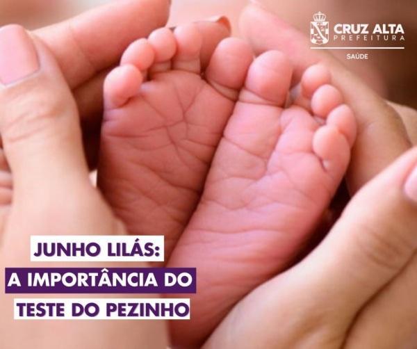 Junho Lilás reforça a importância do Teste do Pezinho 