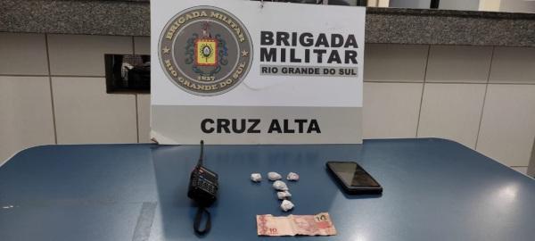 Brigada Militar efetua prisão por  tráfico de drogas em Cruz Alta