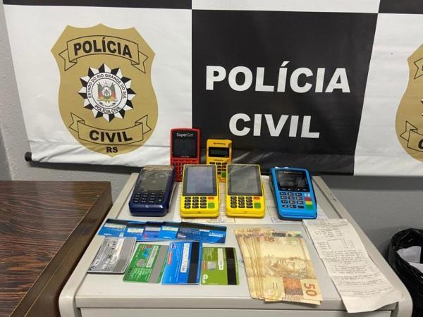 PC prende integrante de associação criminosa que realiza golpes em Cruz Alta