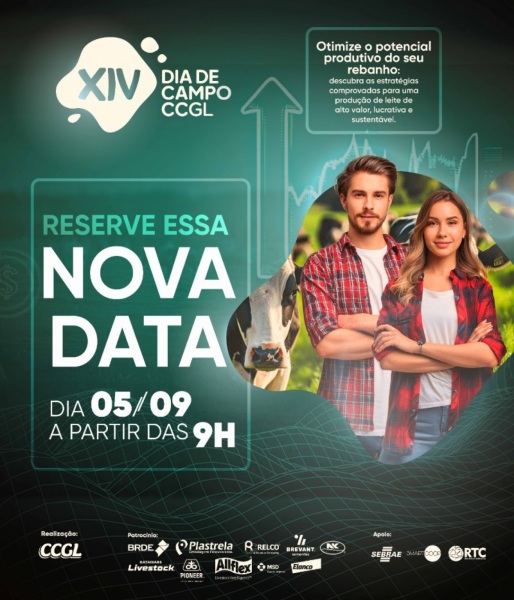 QUINTA> XIV Dia de Campo da CCGL será dia 05 de setembro em Cruz Alta