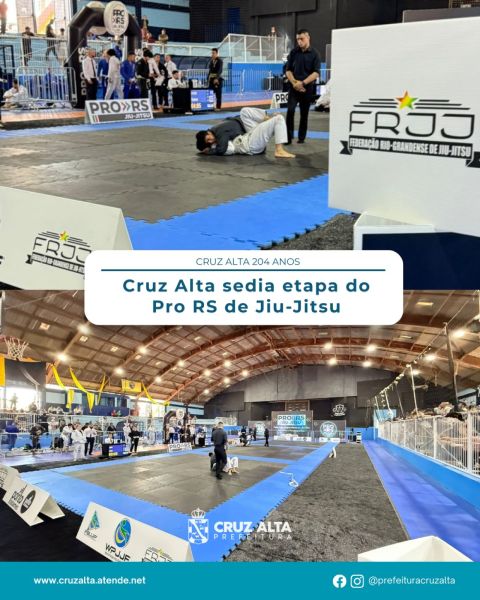 SUCESSO> Domingo 250 atletas participaram do PRO RS de Jiu-Jitsu em Cruz Alta