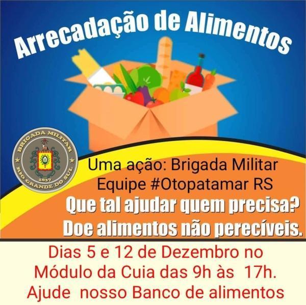 BM e Grupo Otopatamar realizam campanha para arrecadação de alimentos