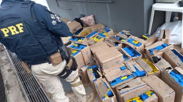 PRF apreende mais de meia tonelada da drogas em Panambi