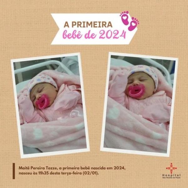 Primeiro bebê cruz-altense de 2024 é uma menina 