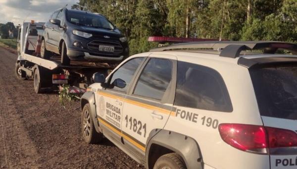 Brigada Militar recupera em Santa Bárbara do Sul carro furtado em Panambi