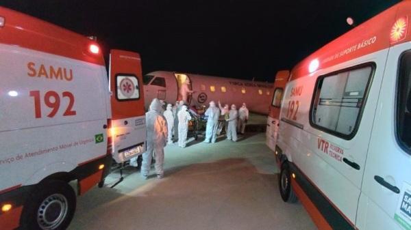 Santa Maria recebe 15 pacientes Covid-19 vindos de Manaus