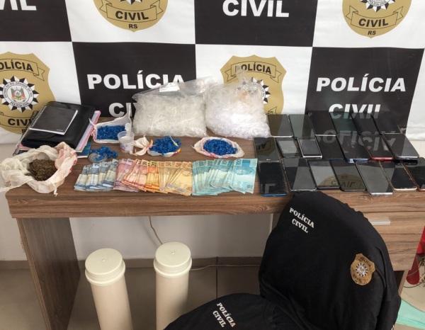 Polícia Civil prende três indivíduos por tráfico de drogas em Ibirubá