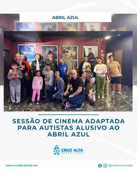ABRIL AZUL> Sessão de cinema com ambiente acolhedor no Cine Globo Cinemas
