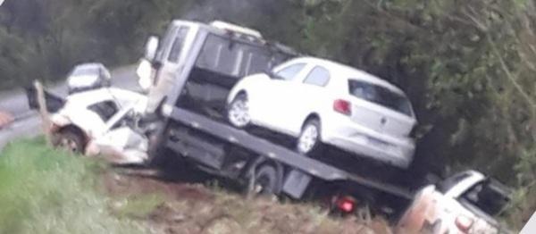 Acidente de trânsito em Palmeira das Missões com dois óbitos na ERS-569
