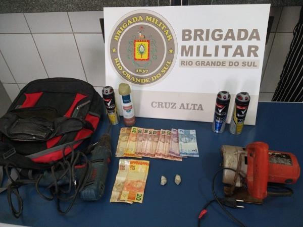 Brigada Militar realiza prisão por tráfico de drogas em Cruz Alta