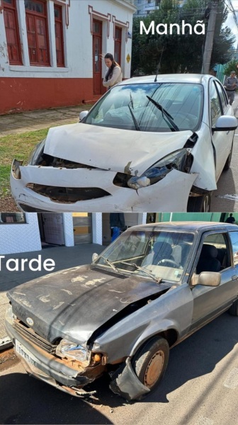 TRÂNSITO> Dois acidentes são registrados na Rua Coronel Martins nesta quinta