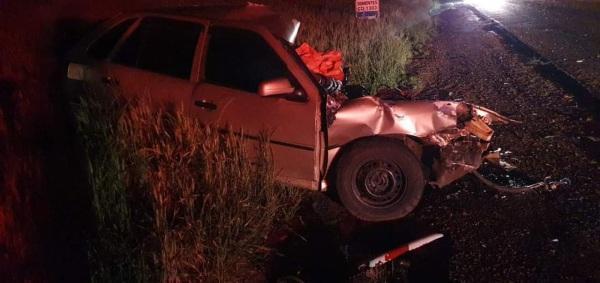 Acidente entre carro e caminhão deixa um morto na BR-158, em Condor