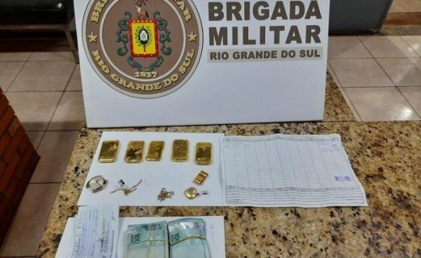 Ouro sem procedência é apreendido em Tapera pelo Comando Rodoviário da Brigada
