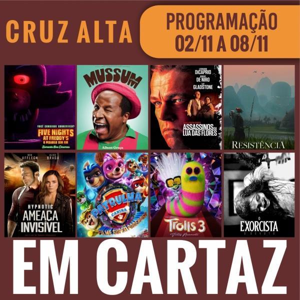 Confira a programação do Cine Globo Cinemas para esse domingo em Cruz Alta
