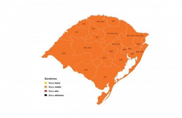 Mapa definitivo do Distanciamento Controlado volta a ficar todo laranja 