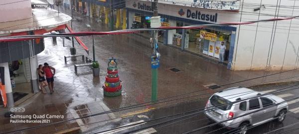Chuva de verão na tarde em Cruz Alta