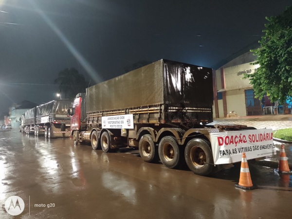 DOAÇÕES > Associação dos motoristas do Porto Seco segue arrecadando hoje 