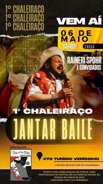 1º CHALEIRAÇO: Grupo Chaleira Preta promove jantar-baile neste sábado (6)